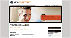 Desktop Screenshot of medieinstitutet.se